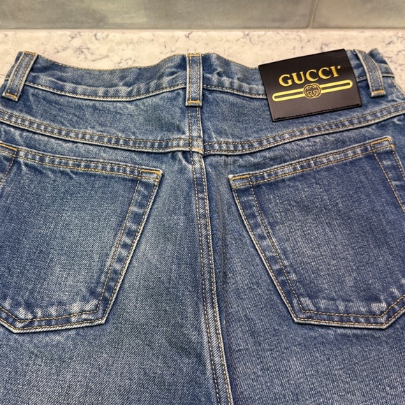 Gucci Denim Jeans “My Body My Choice” size 26 My Body My Choice - Picture 6 of 9